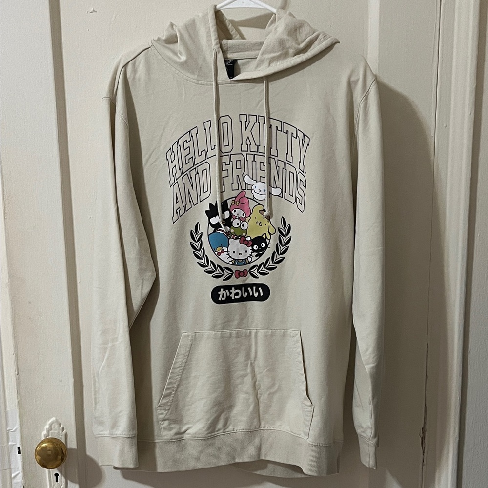 Hello Kitty Cream Graphic Hoodie